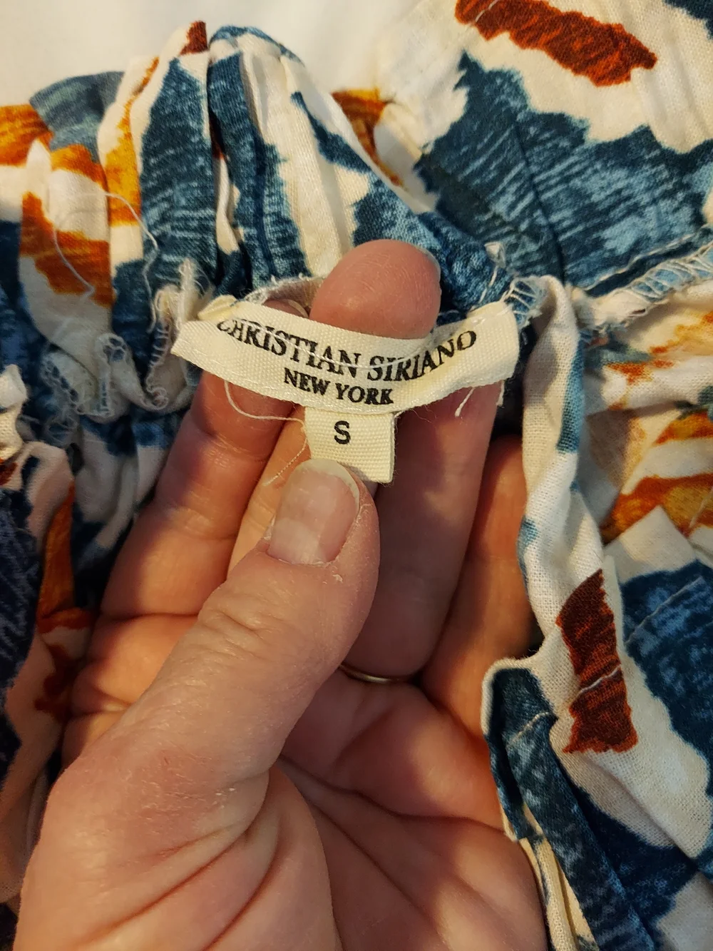 Christian Siriano NY Linen Blend Boho Ikat Shorts With Pockets - S - Picture 3 of 7